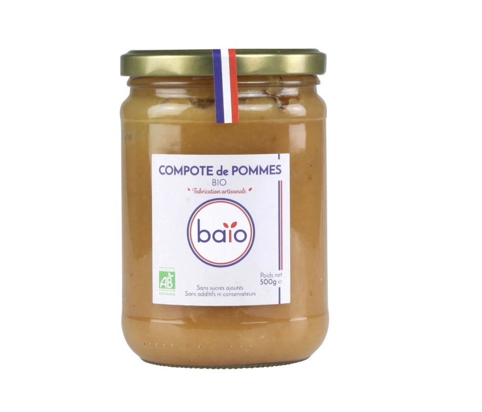 Compote de Pomme Sans Morceaux BAIO : Douceur Naturelle et 100% Bio